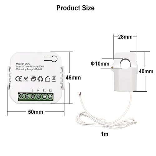 Energy monitor meter 80a - energy,